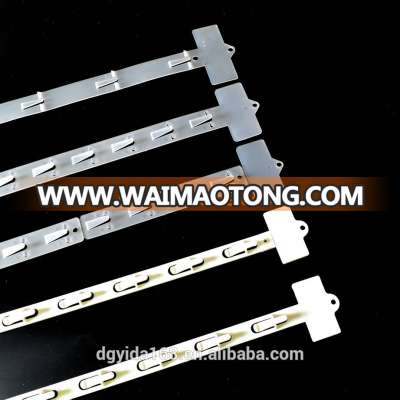 Supermarket Plastic Display Injection Molded Hanging Clip Strip