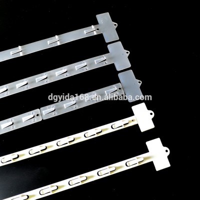 Good quality PP hanging strip/PP clip strip/PP display clips strip #P1206